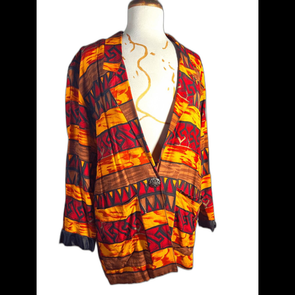 Fritz & Lloyd Blazer Size 8 Vintage 80's Glam Rock Showstopper Jacket
